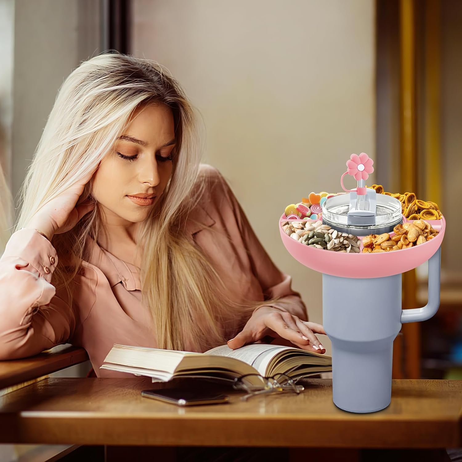 four compartment snack bowl