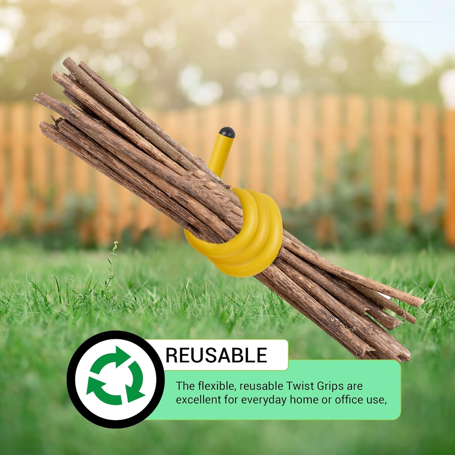 Reusable twist rubber ties