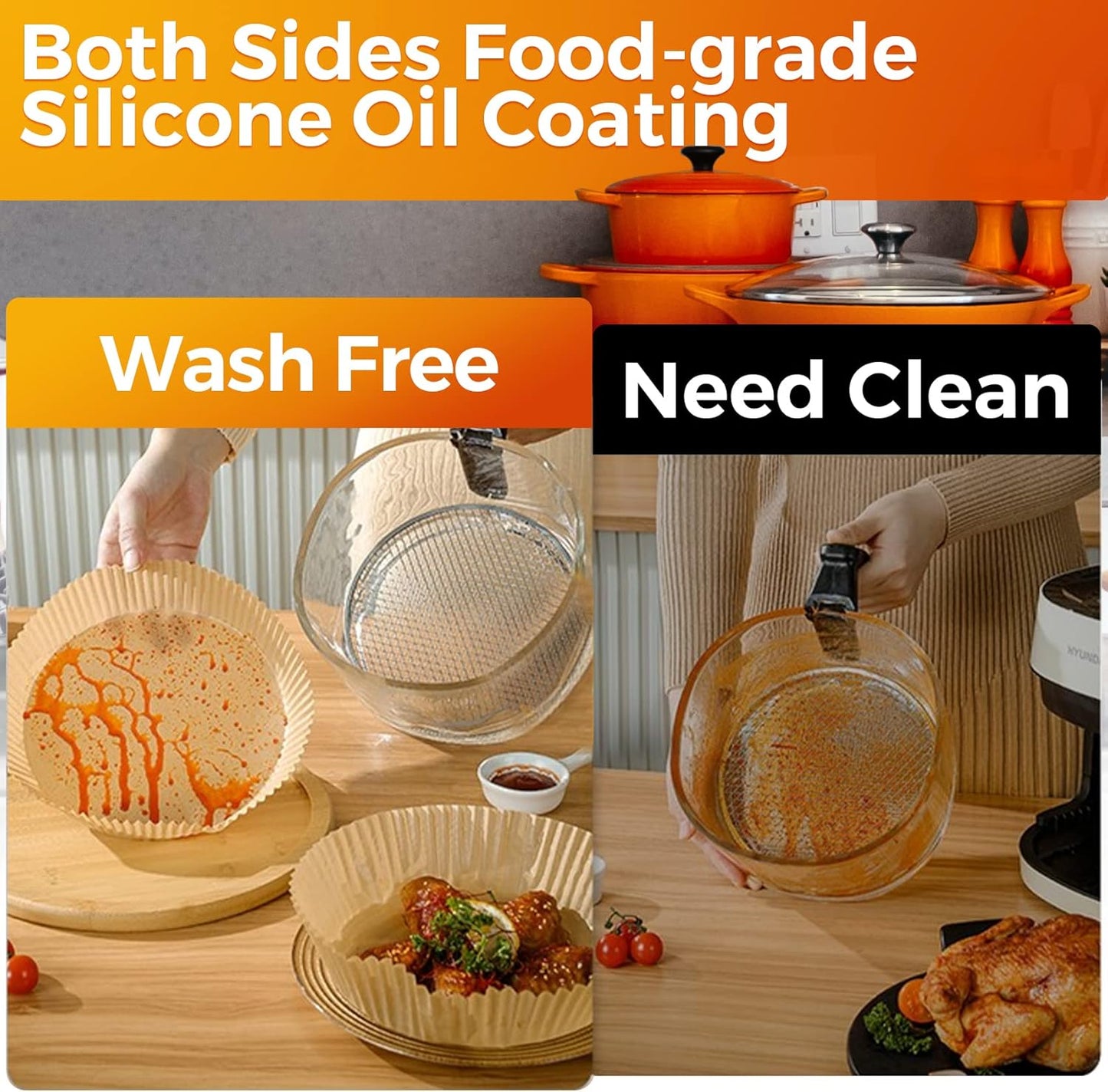 Gourmet Air Fryer Paper Liners